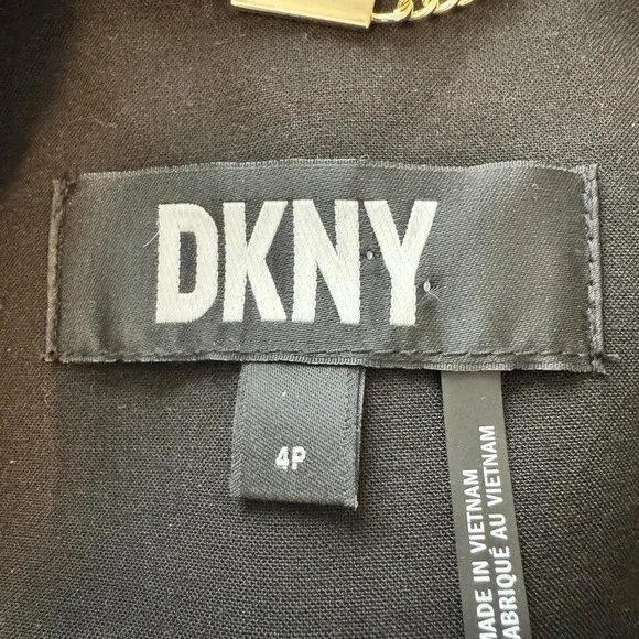 DKNY Peplum Blazer Size 4 Petite - Picture 3 of 8